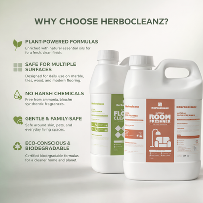 Natural Floor Cleaner & Mystic Aura Room Freshener Combo